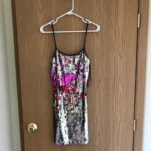 • Color Shift Mini Dress •